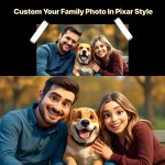 "Pixar Magic: Your Photo as a 3D Cartoon Artwork"